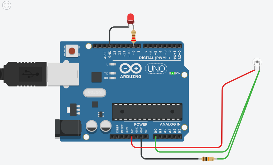 probeersel schema Tinkercad